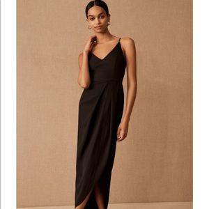 BHLDN Anabela V-Neck Black Dress in size 2
